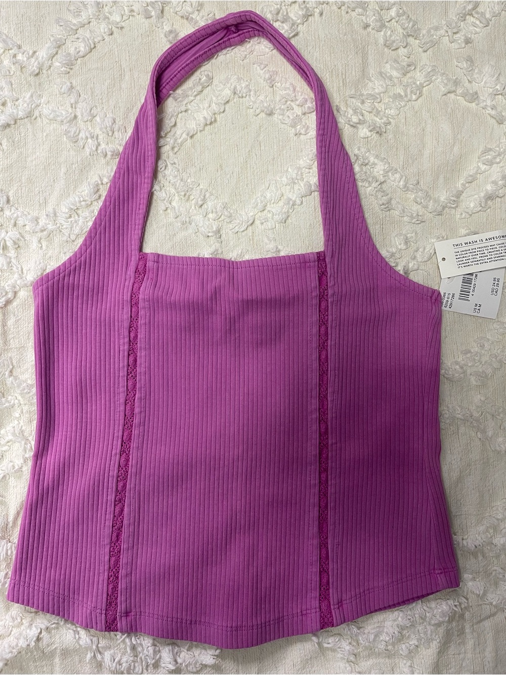 American Eagle Halter Ribbed Tank Top